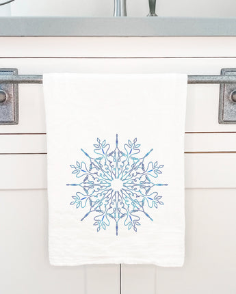 Gradient Snowflake - Cotton Tea Towel