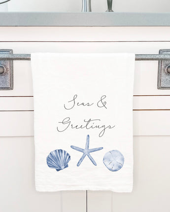 Seas & Greetings - Cotton Tea Towel