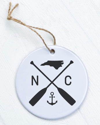 State Abbreviation (Oars and Anchor) - Ornament