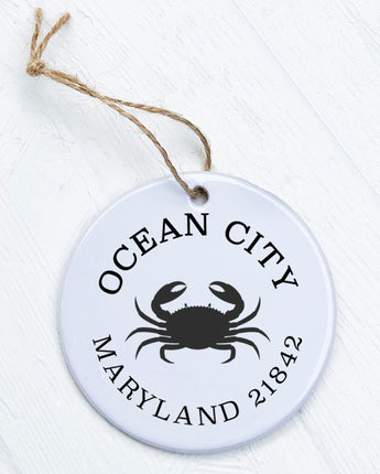 Crab w/ City and State - Ornament