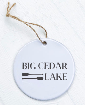 Lake and Paddles - Custom Ornament
