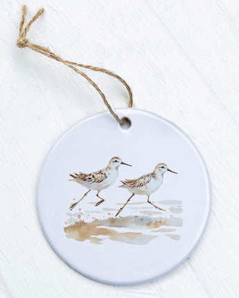 Watercolor Sandpipers - Ornament