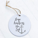 Hope Anchors the Soul - Ornament