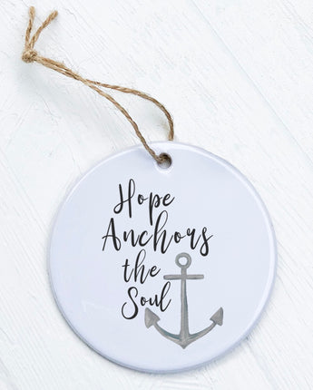 Hope Anchors the Soul - Ornament