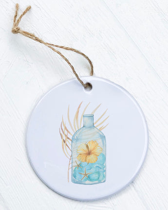 Hibiscus in a Bottle - Ornament