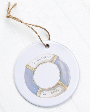 Welcome on Board Lifebuoy - Ornament