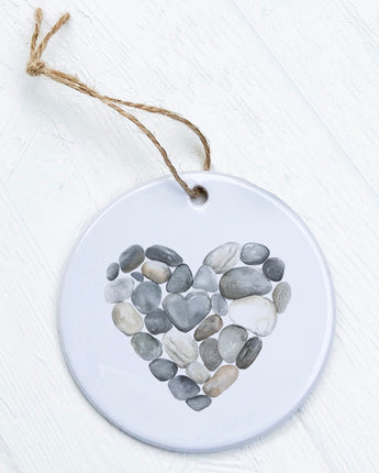 Pebble Heart - Valentine's Day Ornament
