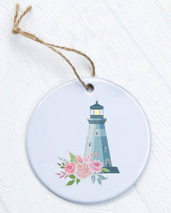 Floral Lighthouse - Ornament