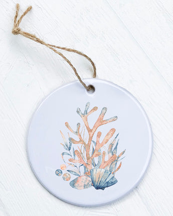 Watercolor Coral - Ornament