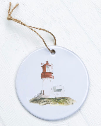 Watercolor Lighthouse - Ornament