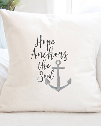 Hope Anchors the Soul - Square Canvas Pillow