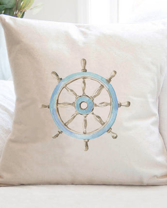 Ship Wheel - Square Canvas Pillow