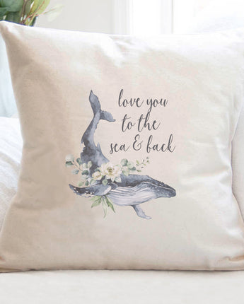 Love Whale - Square Canvas Pillow