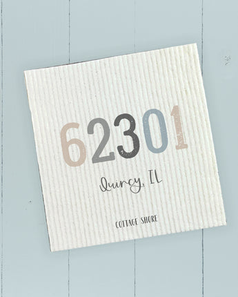 Zip Code w/ City and State - Swedish Dish Cloth