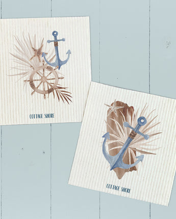 Anchors 2pk - Swedish Dish Cloth