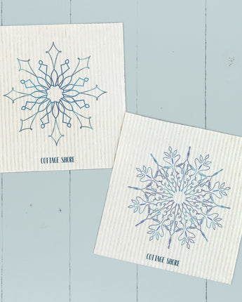 Gradient Snowflakes 2pk - Swedish Dish Cloth