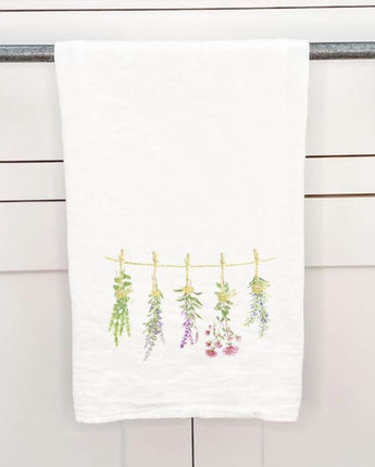 Herbs on a Line - Cotton Tea Towel