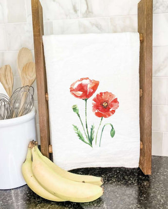Red Poppy - Cotton Tea Towel