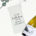 It's Your Birthday - Canvas Wine Bag