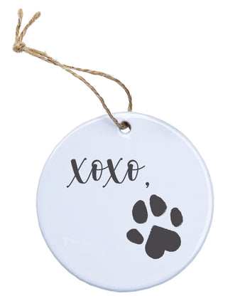 XOXO Heart Paw - Ornament