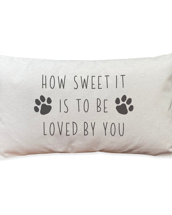 How Sweet It Is (Paw) - Rectangular Canvas Pillow