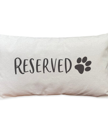 Reserved (Paw) - Rectangular Canvas Pillow