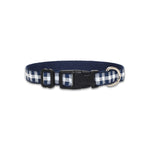 Picnic Plaid (Navy) - Dog Collar