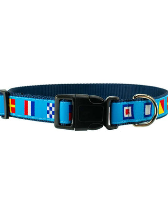 Nautical Flags - Dog Collar
