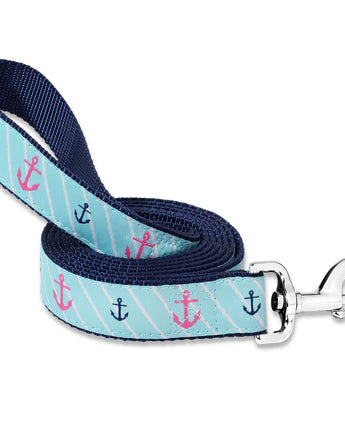 Pink Anchor - Dog Leash