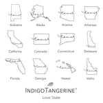 Love State - Square Canvas Pillow