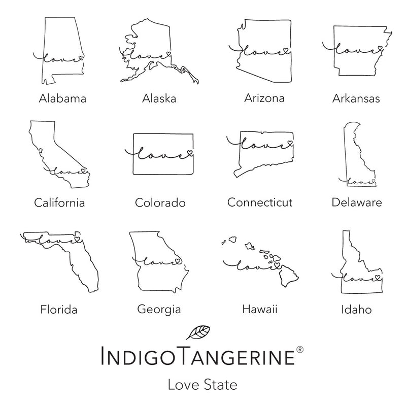 Love State - Square Canvas Pillow