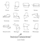 Love State - Square Canvas Pillow