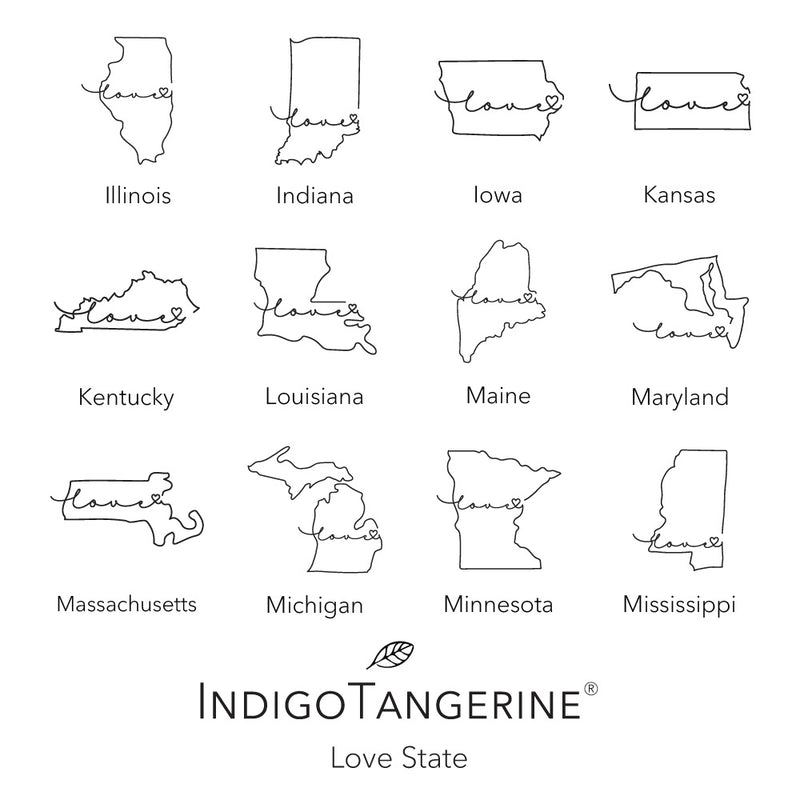 Love State - Square Canvas Pillow