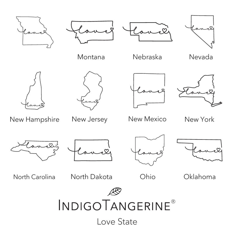 Love State - Square Canvas Pillow