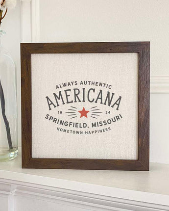 Americana Custom - Framed Sign