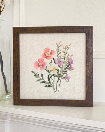 Spring Bouquet - Framed Sign