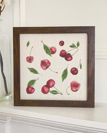 Cherry Pattern - Framed Sign