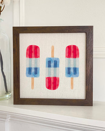 Patriotic Pops - Framed Sign