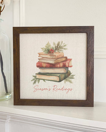 Season's Readings - Winter Framed Sign