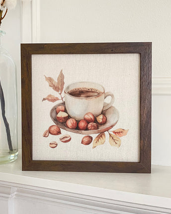 Hazelnut Coffee - Customizable Framed Sign
