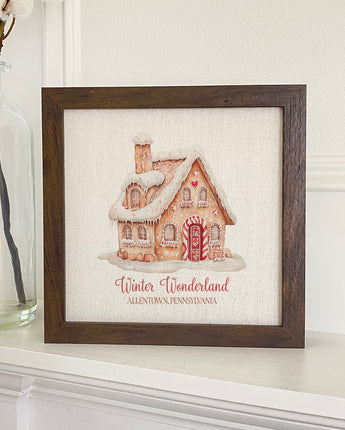 Winter Wonderland - Custom Framed Sign