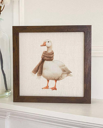Cozy Duck - Customizable Framed Sign