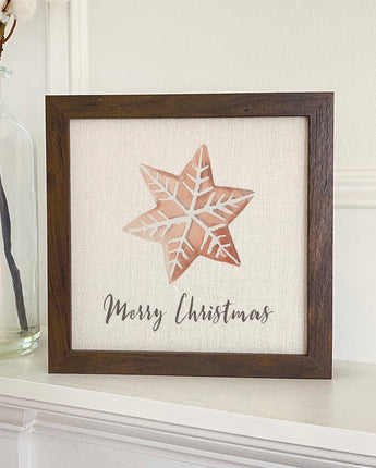 Merry Christmas Cookie - Framed Sign