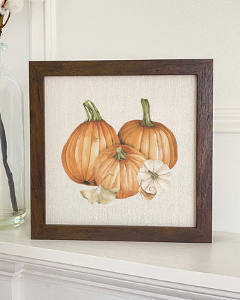 Pumpkin Harvest - Framed Sign