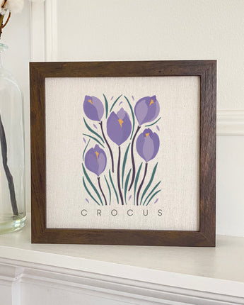 Crocus (Garden Edition) - Framed Sign
