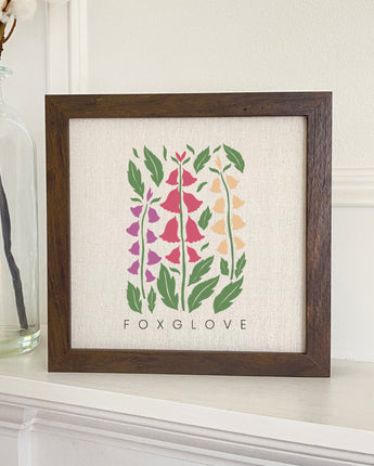 Foxglove (Garden Edition) - Framed Sign
