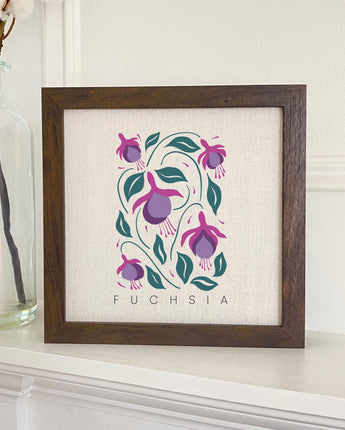 Fuchsia (Garden Edition) - Framed Sign