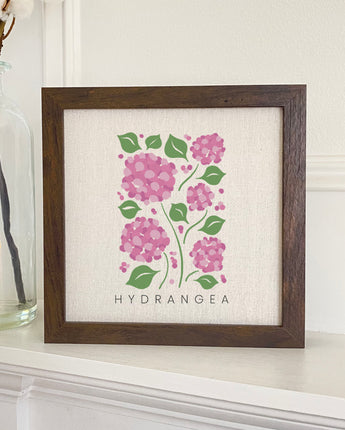 Hydrangea (Garden Edition) - Framed Sign