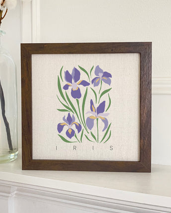 Iris (Garden Edition) - Framed Sign