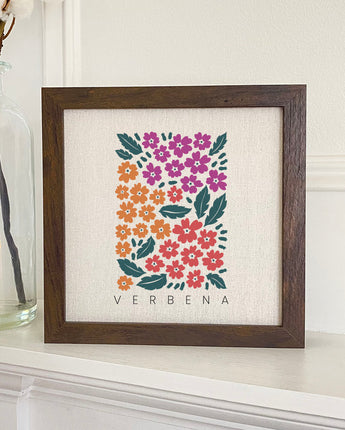 Verbena (Garden Edition) - Framed Sign